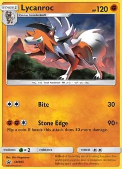 Lycanroc — SM Black Star Promos — Rare