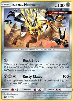 Dusk Mane Necrozma — SM Black Star Promos — Rare