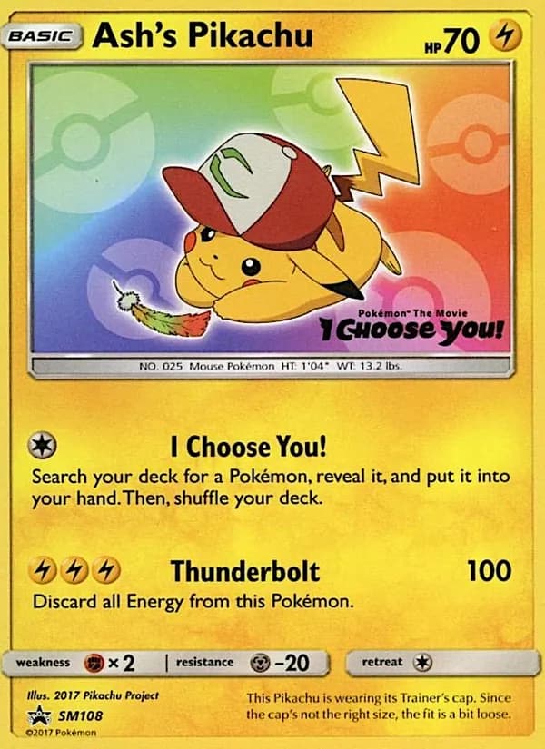 Ash's Pikachu — SM Black Star Promos, Common