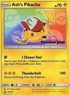 Ash's Pikachu — SM Black Star Promos — Common