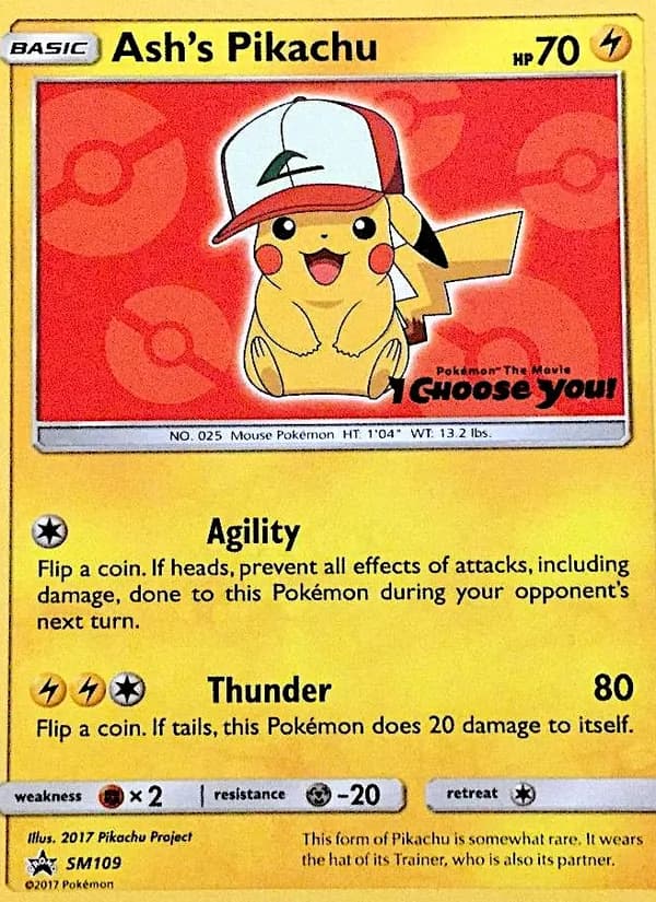 Ash's Pikachu — SM Black Star Promos, Common