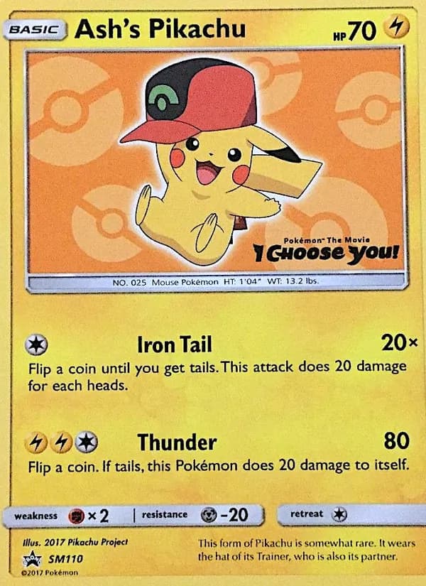 Ash's Pikachu — SM Black Star Promos, Common