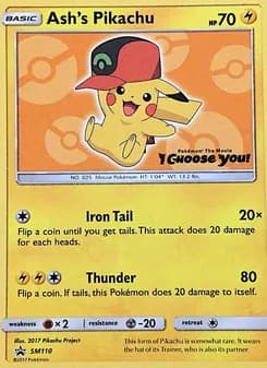 Ash's Pikachu — SM Black Star Promos — Common