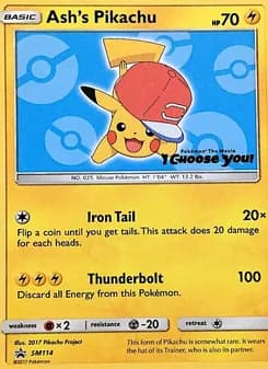 Ash's Pikachu — SM Black Star Promos — Common
