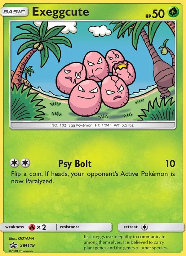 Exeggcute — SM Black Star Promos, Rare