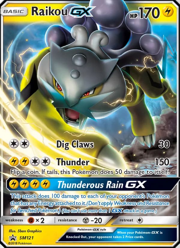 Raikou GX — SM Black Star Promos, Rare