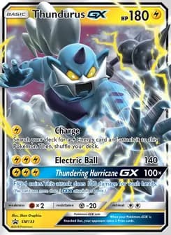 Thundurus GX — SM Black Star Promos — Rare
