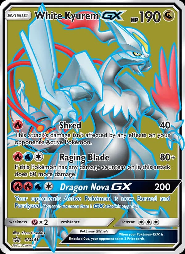 White Kyurem GX — SM Black Star Promos, Rare
