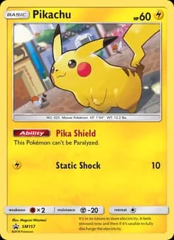 Pikachu — SM Black Star Promos — Rare