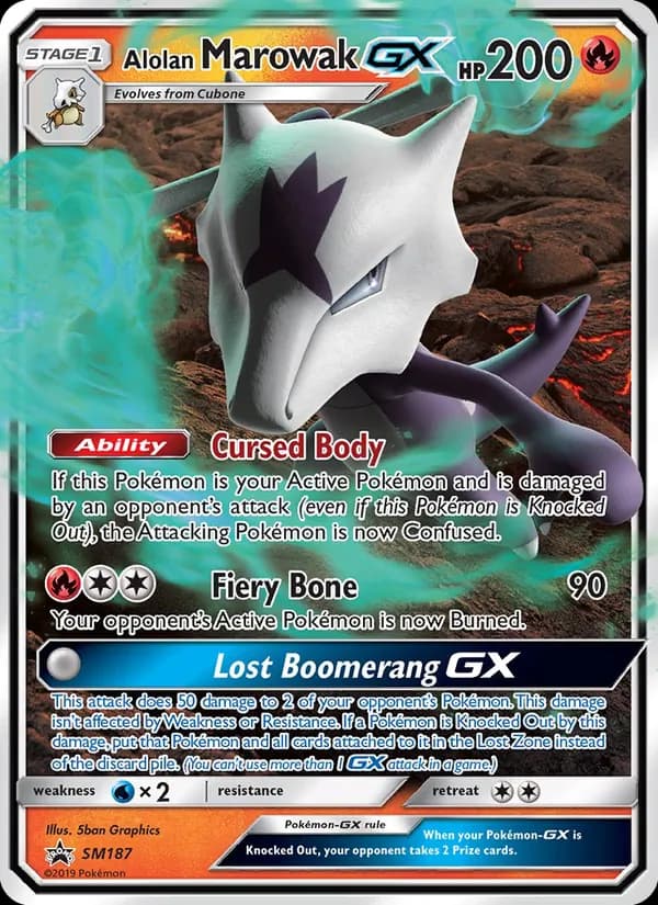 Alolan Marowak GX — SM Black Star Promos, Rare