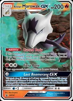 Alolan Marowak GX — SM Black Star Promos — Rare
