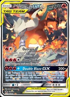 Reshiram & Charizard GX — SM Black Star Promos — Ultra Rare