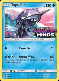 Tapu Fini — SM Black Star Promos — Rare