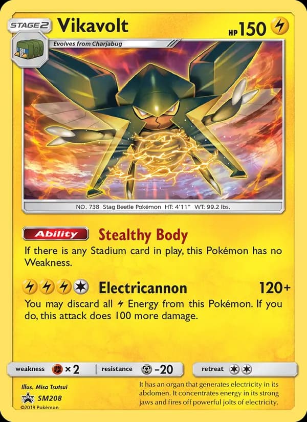 Vikavolt — SM Black Star Promos, Rare