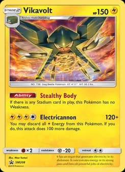 Vikavolt — SM Black Star Promos — Rare