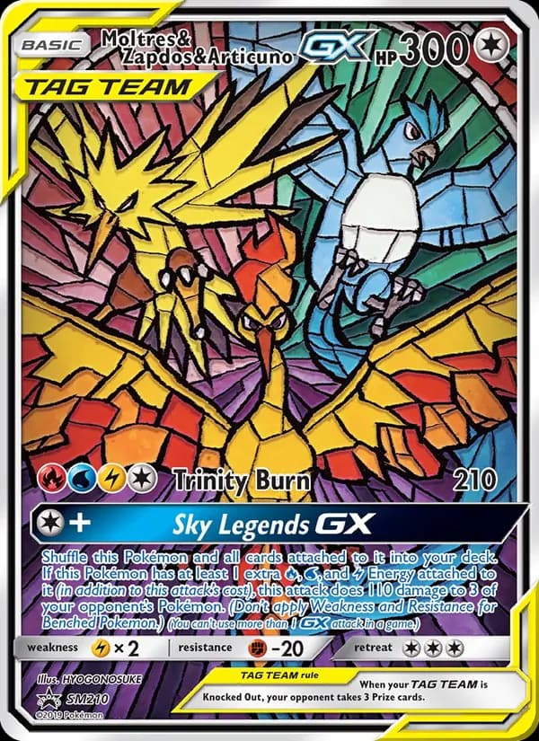 Moltres & Zapdos & Articuno GX — SM Black Star Promos, None