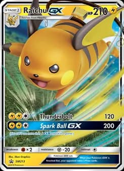 Raichu GX — SM Black Star Promos — None