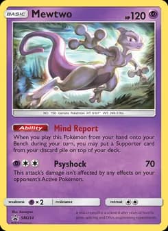 Mewtwo — SM Black Star Promos — Rare