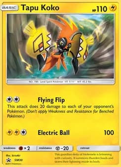 Tapu Koko — SM Black Star Promos — Rare
