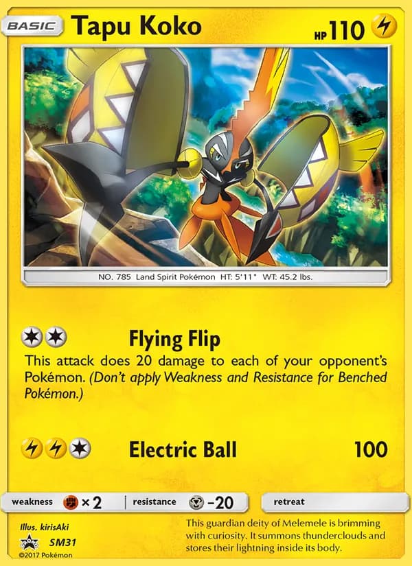 Tapu Koko — SM Black Star Promos, Rare