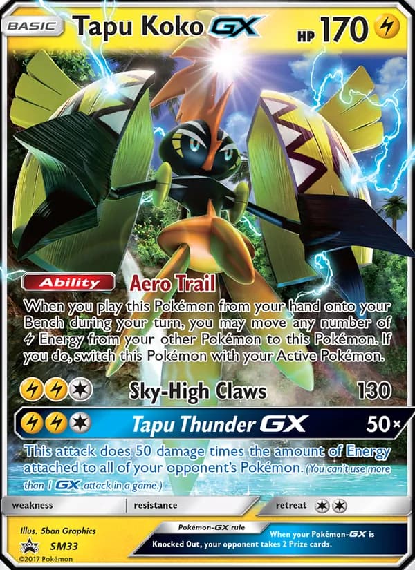 Tapu Koko GX — SM Black Star Promos, Rare