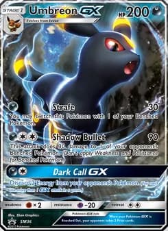 Umbreon GX — SM Black Star Promos — Rare