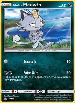 Alolan Meowth — SM Black Star Promos — Rare