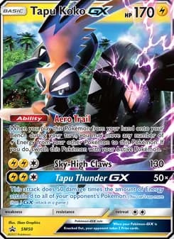 Tapu Koko GX — SM Black Star Promos — Rare