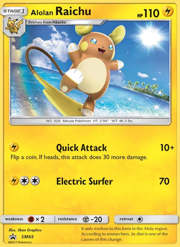 Alolan Raichu — SM Black Star Promos, Rare