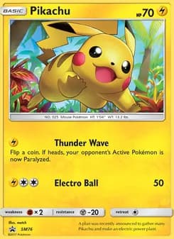 Pikachu — SM Black Star Promos — Rare