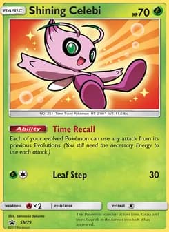 Shining Celebi — SM Black Star Promos — Rare