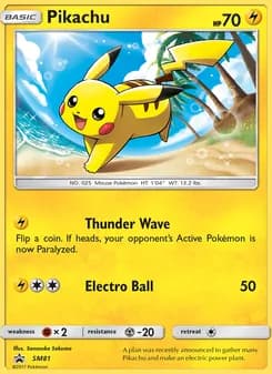 Pikachu — SM Black Star Promos — Rare