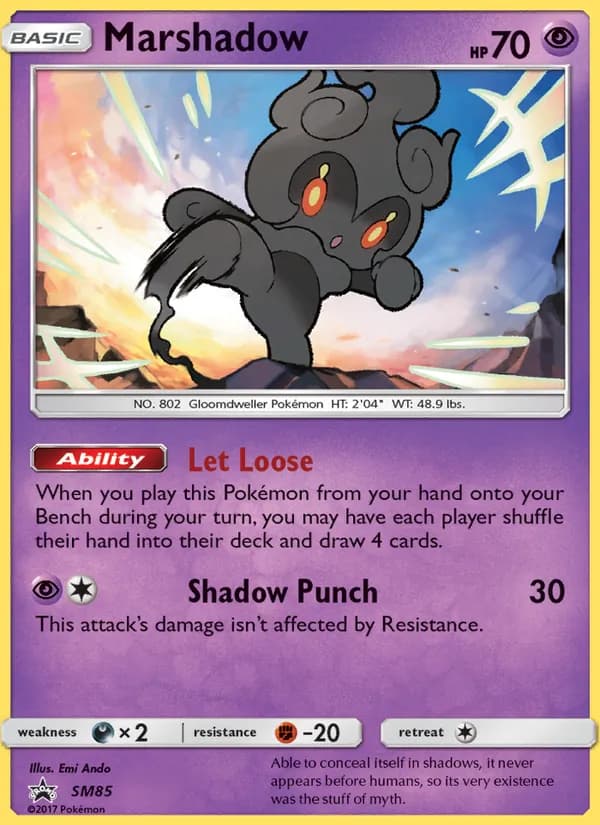 Marshadow — SM Black Star Promos, Rare