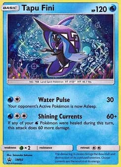 Tapu Fini — SM Black Star Promos — Rare