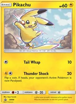 Pikachu — SM Black Star Promos — Rare