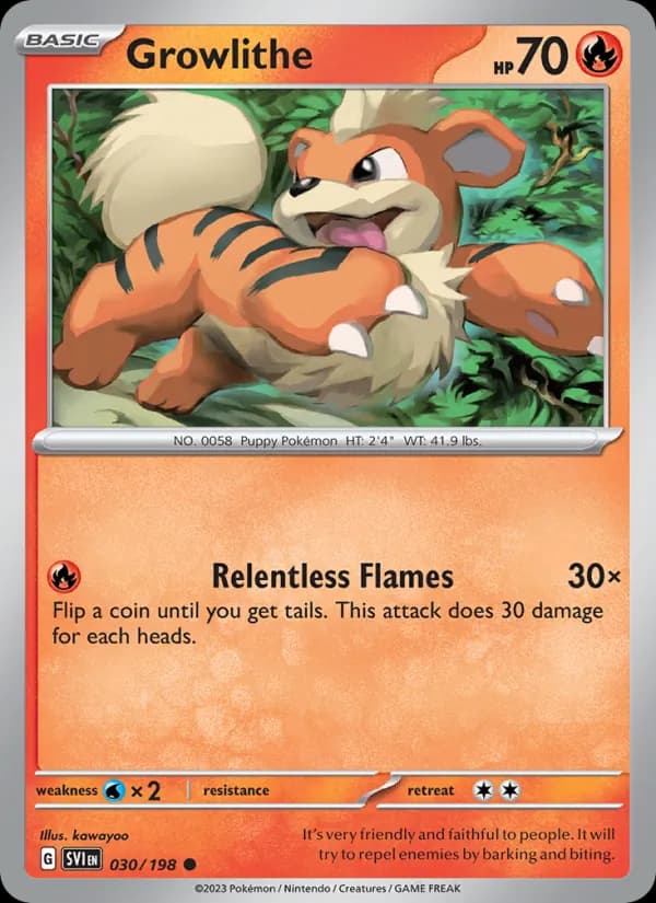 Growlithe — Scarlet & Violet, Common