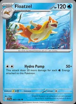 Floatzel — Scarlet & Violet — Uncommon
