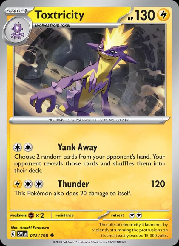 Toxtricity — Scarlet & Violet, Uncommon