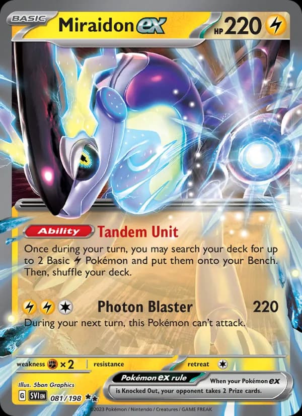 Miraidon ex — Scarlet & Violet, Double rare