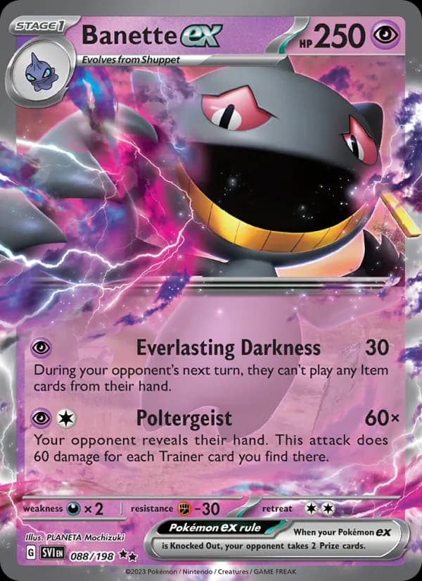 Banette ex — Scarlet & Violet, Double rare
