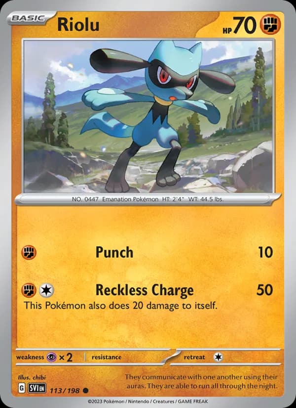 Riolu — Scarlet & Violet, Common