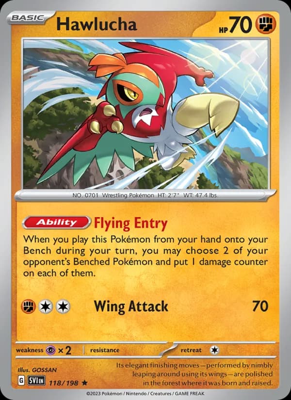 Hawlucha — Scarlet & Violet, Rare