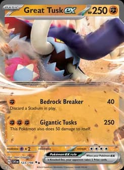 Great Tusk ex — Scarlet & Violet — Double rare