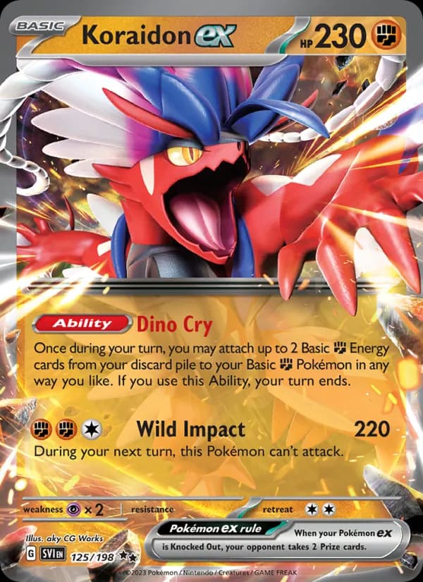 Koraidon ex — Scarlet & Violet, Double rare