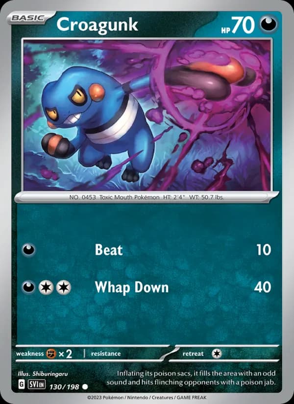 Croagunk — Scarlet & Violet, Common