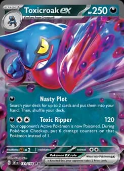 Toxicroak ex — Scarlet & Violet — Double rare