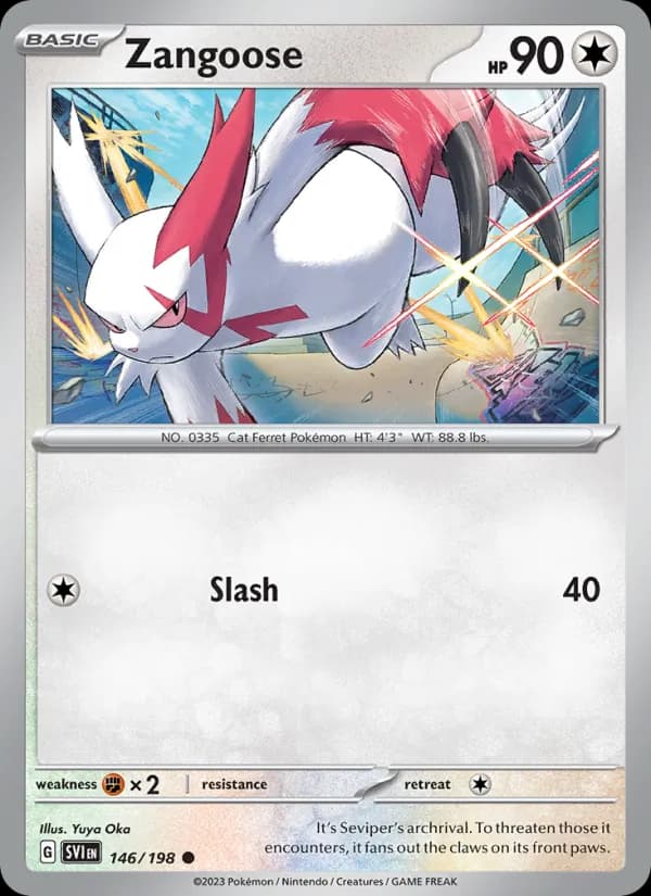 Zangoose — Scarlet & Violet, Common