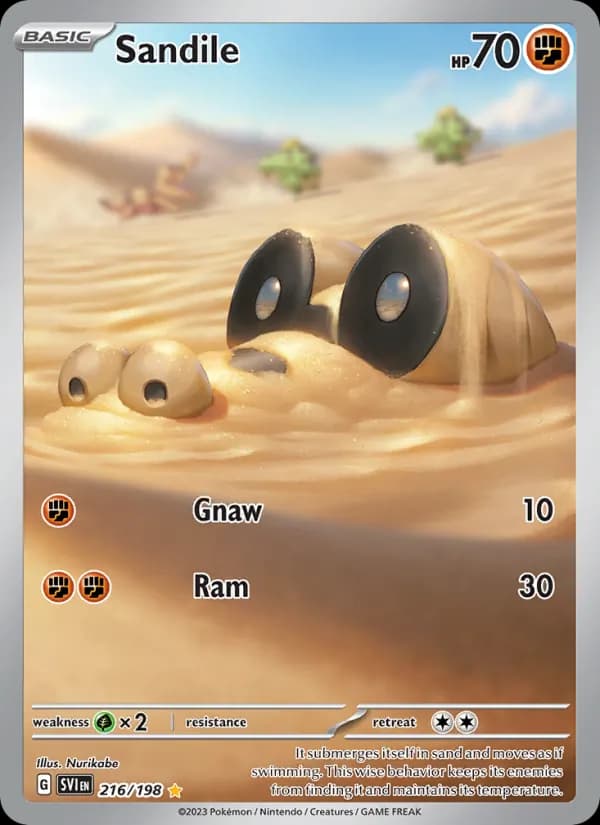 Sandile — Scarlet & Violet, Illustration rare