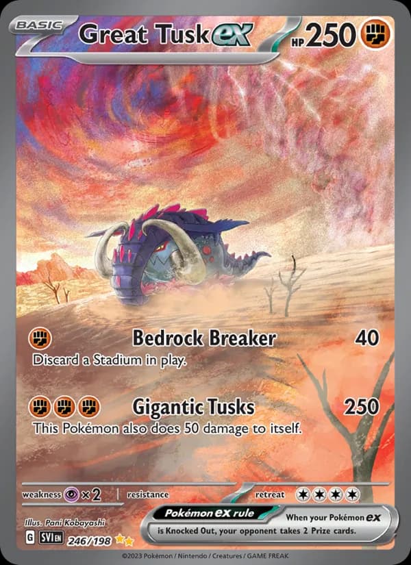 Great Tusk ex — Scarlet & Violet, Special illustration rare