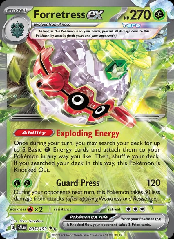 Forretress ex — Paldea Evolved, Double rare